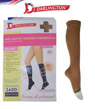 Darlington Ladies Stockings Compression Toeless Knee High KH2207