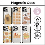 CASETi Cartoon Capybara Biu Biu Hard Plastic Acrylic Case Cover For iPhone 16 11 12 13 14 15 Plus Pr