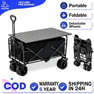 Outdoor Camping trolley cart wagon trolley 12 inches With Storage Folding Wagon trolley