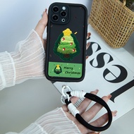 HP New Christmas Tree Embroidery Texture Case Infinix Hot 50I 40I Smart 9 8 Hot 50 Pro Plus Note 30 