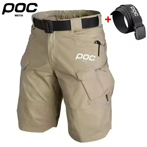 MOTO POC Bicycle Breathable Shorts Men's Enduro MTB Road Downhill Pants Bike Polyester Waterproof Cy