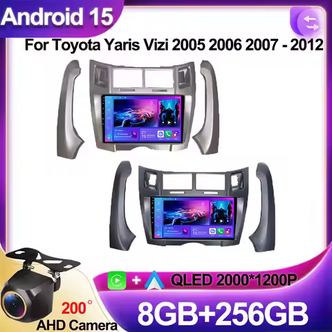 9 inch For Toyota Yaris Vizi 2005 2006 2007 - 2012 Android Auto Car Radio 8 Core Touch Screen Automo
