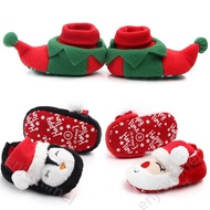 Baby Shoes for Winter Christmas Infant Shoes Cute Santa for Boys and Girls 11CM/12CM/13CM 0-12 Month