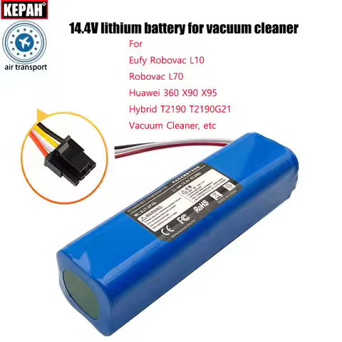 14.4V/14.8V Original lithium battery，for Eufy Robovac L70 L10 Hybrid T2190 Qihoo 360 S9 X95 X90 Robo