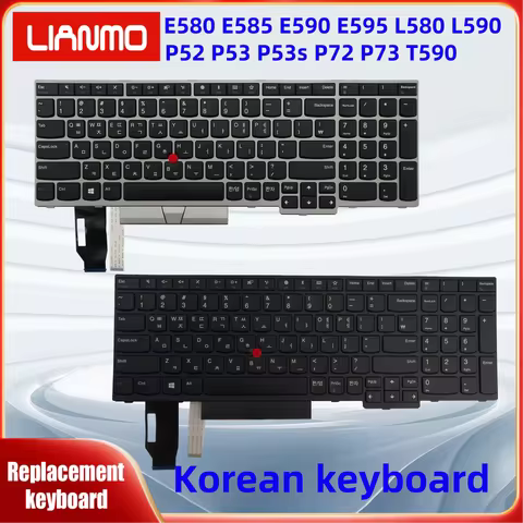 Korean/Canadian French/French/UK for Lenovo ThinkPad E580 E585 E590 E595 T590 P53S L580 L590 P52 P72