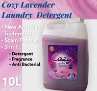 Cozy Lavender Anti-Bac Laundry Detergent 10L / Sabun Cuci Baju / Sabun Dobi / Liquid Detergent (READ