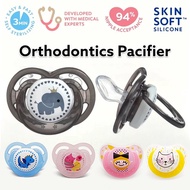 0-36 Months Baby Pacifier, Cartoon Portable Printed Baby Bite-Resistant Pacifier