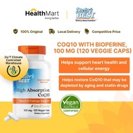 [SG] Doctor's Best, High Absorption CoQ10 with BioPerine, 100 mg, Veggie Capsules [Heart & Brain Sup