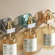 4PCS Adjustable Shower Holder Wall-Mounted Shower Holder Plastic Storage Rack Adjustable Shampoo Bot