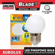 Eurolux LED Bulb E27 Pingpong Bulb 1W Warmwhite