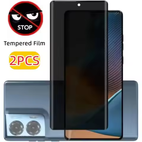 2Pack Anti-Peep Tempered Glass for Motorola Edge 60 Fusion 50/40 Pro 50/40/30 Neo Edge (2024) 20 Lit