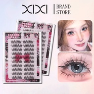 XIXI Self-adhesive False Eyelashes 7-8mm - Natural 3D Curling Comic Eyelashes Longlasting Enlarge Ey