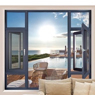 Pintu Aluminium Jambatan Patah dan Tingkap Aluminium Aloi Tingkap Tingkap Tingkap Pengedap Balkoni P