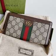 Gucci 古馳 Ophidia系列 長夾 錢包 皮夾 皮件 男女用 多卡 印花老花