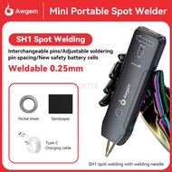 เครื่องเชื่อมแบบใช้มือถือปรับได้ SH1/ SH2แผ่นเครื่องเชื่อมจุดนิกเกิลแบตเตอรี่ลิเธียมเคลื่อนที่ได้186
