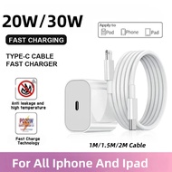 PD 20W/30W Super Fast Charger + Charging Cable Kit for iPhone 7-16 and iPad PD 20W/30W Super Fast Ch