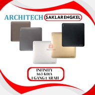 Architech INFINITY A63-K01A Brown White Black Grey Gold Switch - 1 Gang 1 Way Light Mold - INFINITY 