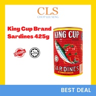 CLS King Cup Brand Sardines / Kingcup Sardine / Sardin In Tomato Sauce Ikan Tin Fish Can 425g