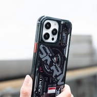 iPhone 16 系列 EKHO 品牌電路板磁吸防摔手機殼 附掛繩環-黑