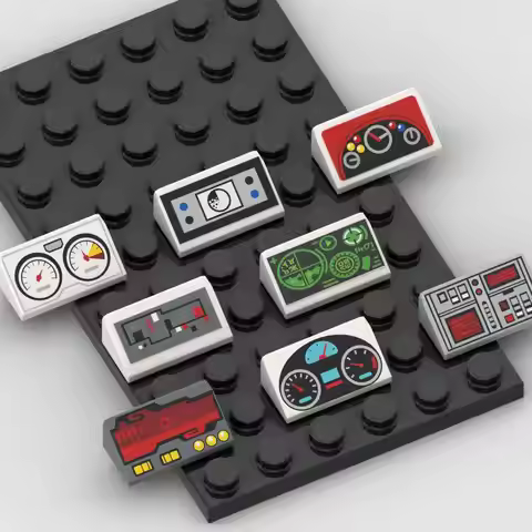 10pcs MOC Building Block Part 85984 Is Compatible with 1x2 Slanted Base Parts and Features Printed G
