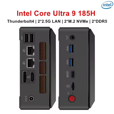 Office AI Mini Computer Intel Core Ultra 5 125H Ultra 7 155H Ultra 9 185H 2xDDR5 Gaming Design Mini 