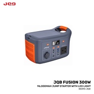 JQB FUSION 300W POWER STATION WITH LED LIGHT - 307.2WH / 96000MAH / 2 AC 300W / 4.5KG / 5YW