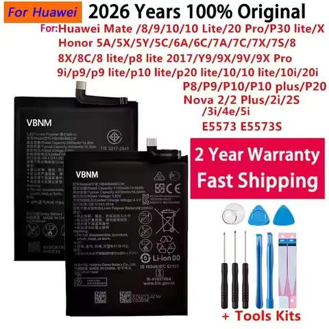 Original Battery For Huawei Honor Mate Nova 2 3 5A 5C 6A 7 7C 7A 10 P10 20 P20 7X 8 8A 8C 8X P8 9 Y9