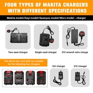 Pinson MT-21V-2A/3A 21V-1A 21V-2A 12V-1A Lithium Battery Charger, Fast Charger Universal Charger