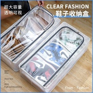 [Whole Shopee Lowest Price] Large Size 27L Transparent PVC Shoe Box Storage Dust-Proof Box Moisture-