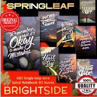ADVANCE Spring Leaf Spiral Notebook BRIGHTSIDE Series 80 Leaves 6x8.5 inches 60gsm (SOLD PER PIECE)