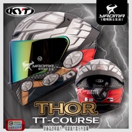 KYT TT-COURSE Thor Marvel Co-Branded TTC Full Face Helmet Shiny Yaoma Knight
