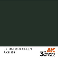 AK Interactive 3rd Generation Acrylic AK11153 EXTRA DARK GREEN – STANDARD