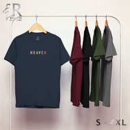 HIJAU T-shirt Design HEAVEN Material Cotton Combed 30s Color Gray Brown Army Green Black Maroon Navy