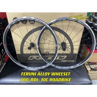 FERUNI ALLOY Wheelset 700C-RDL-30C FERUNI 700C WHEELSET ROADBIKE Rim brake 18/24H 30MM