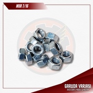 1PCS Nut 7/16 chrome thread nut 7/16 NUT WITHOUT BOLT