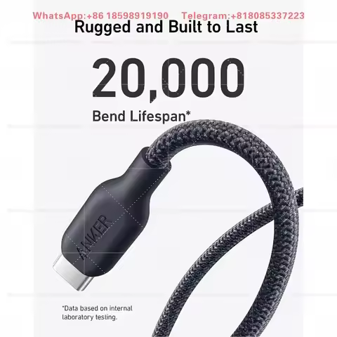 Anker 544 USB C to USB C Cable (240W, 3ft) USB 2.0 Bio-Nylon Charging Type C Fast Charger Cable for 