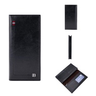 Can PAY AT HOME RFID PU Leather Men's Long Wallet Protect BAELLERRY C3024 - Black L3M12