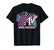 Checkered Monster Hand Logo Graphic T-Shirt T-Shirt