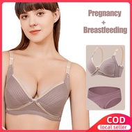 Front Buckle Nursing Bra Cotton BreastFeeding bra push up Pregnant Panties Women Maternity Underwear