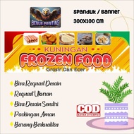 Frozen Food Spaduk 300X100 Can Request Frozen Food Design