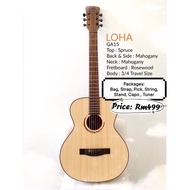 Loha GA15 Bundle Set acoustic guitar