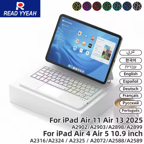 Magic Wireless Bluetooth Keyboard for iPad A16 11th 2025 Magnetic Smart Case for Apple iPad 10th Gen
