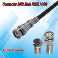 BNC male CCTV Cable Connector RG59 RG6/ BNC Connector