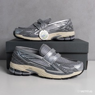 Metal silver Loafers Model1906L