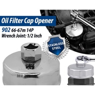 TOOL-Oil Filter Opener Housing Cap Stainless Steel 902 66-67mm 14p Oil Filter Cap Wrench (PUTOLINE H