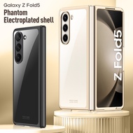 Phantom-Electroplated shell For Samsung Z Fold 5 Z Fold 4 Fold case Phone protective case For Z Fold 5 Crisp HD transparent