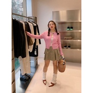 CiCi Plus+(909)กระโปรงคาร์โก้ ทรงสวย ดีเทลกระเป๋าข้าง สไตล์ y2k สุดเท่สาวพลัสไซส์ต้องมี
