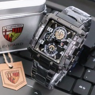 PROMO DISKON TOKO MOWATCH jam tangan pria leopard 8826 chrono aktif tali rantai mewah trendy