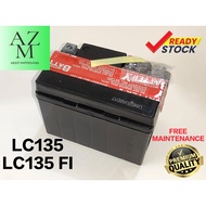 YAMAHA LC135 / LC135 FI MOTORCYCLE BATTERY ( FREE MAINTENANCE )
