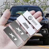 BMW X1 Mirror Metal Car Logo Stickers Label 3D Badge Decoration Label Car Modification Accessories